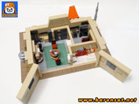 Mandalorian cabin lego moc top view interior